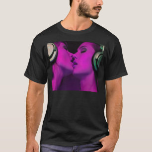 Franskt kyssa för flickor t-shirt