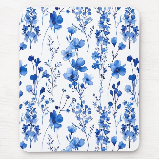 Franskt pappersvildblommor Mönsterdesign-98186 Musmatta (Framsidan)