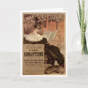 FRANSKT POSTERART HÄLSNINGKORT FÖR VINTAGE KORT