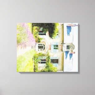Franskt sommarhus i Provence Canvastryck