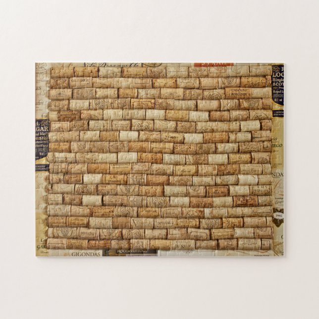 Franskt vin Corkboard Pussel (Horisontell)