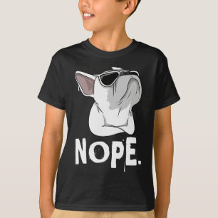 Franskt vitt fransk bulldogg t shirt