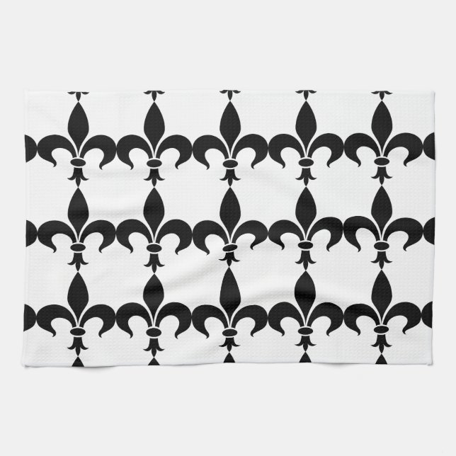 FranskTema Fleur de Lis kökshanddukar (Horisontell)