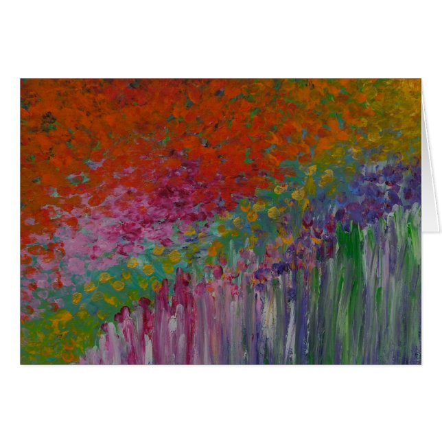 "Franskträdgård ", Hälsningskort (Framsidan Horizontal)