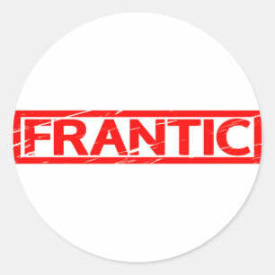 Frantic Frimärke Runt Klistermärke