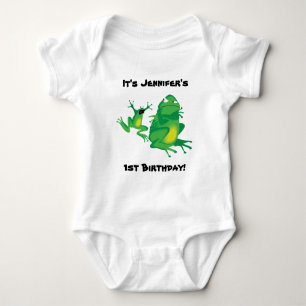 Frantic Frogs Personal Namn-Event Baby Tee Shirt