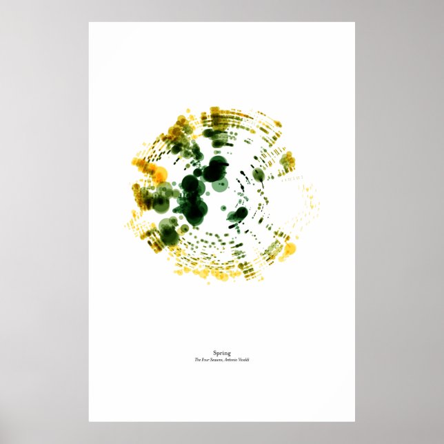 Frånvarande personal: De fyra sjöarna - Vår (färg) Poster (Framsidan)