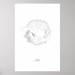 Frånvarande personal: Für Elise (svart) Poster