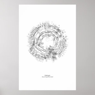 Frånvarande personal: Hallelujah (svart) Poster