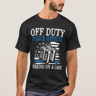 Frånvarande polistjänsteman som arbetar på Fodral T Shirt