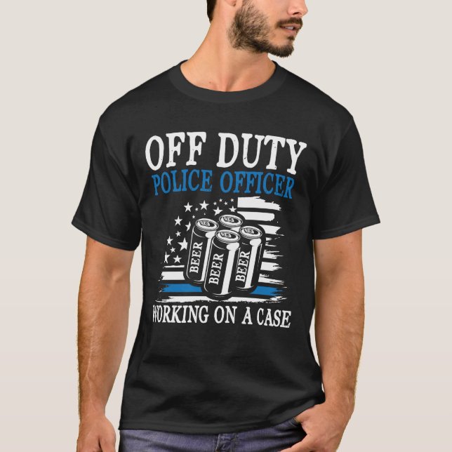 Frånvarande polistjänsteman som arbetar på Fodral  T Shirt (Framsida)