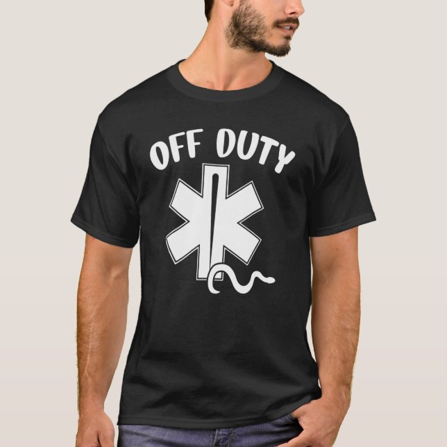 Frånvarande Sjukvårdare Emt First Responder T Shirt (Framsida)