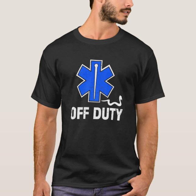 Frånvarande Sjukvårdare Medic Akut First Responder T Shirt (Framsida)