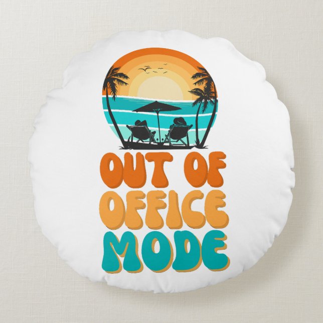 Frånvaroläge Rund Kudde (Framsidan)