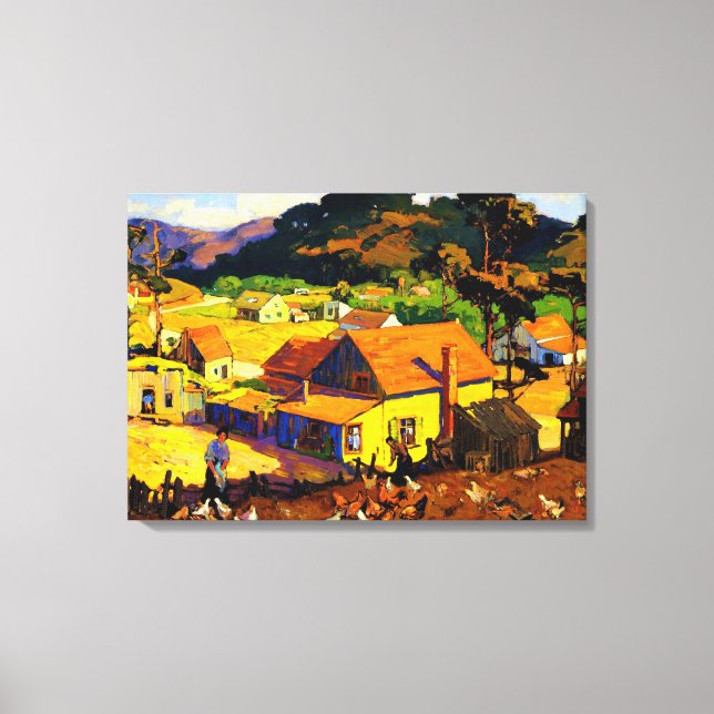 Franz Bischoff - eftermiddag Idyl, Cambria Canvastryck (Framsida)