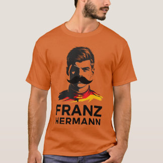 Franz Hermann F1 Art Slående Porträtt Design Germ T Shirt