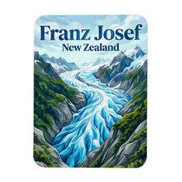 Franz Josef-glacären Nya Zeeland Magnet