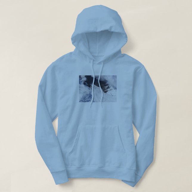 Franz Josef Glacier Aerial View, Nya Zeeland Hoodie (Design framsida)