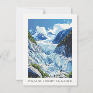 Franz Josef Glacier New Zealand Travel Postcard Vykort