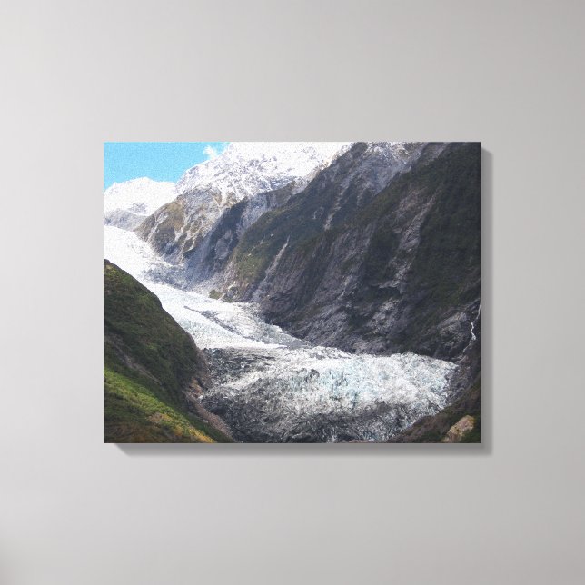 Franz Josef Glacier, Nya Zeeland Canvastryck (Framsida)