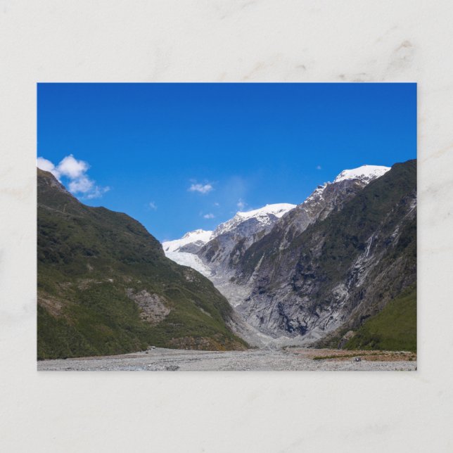 Franz Josef Glacier, Nya Zeeland - vykort (Framsida)
