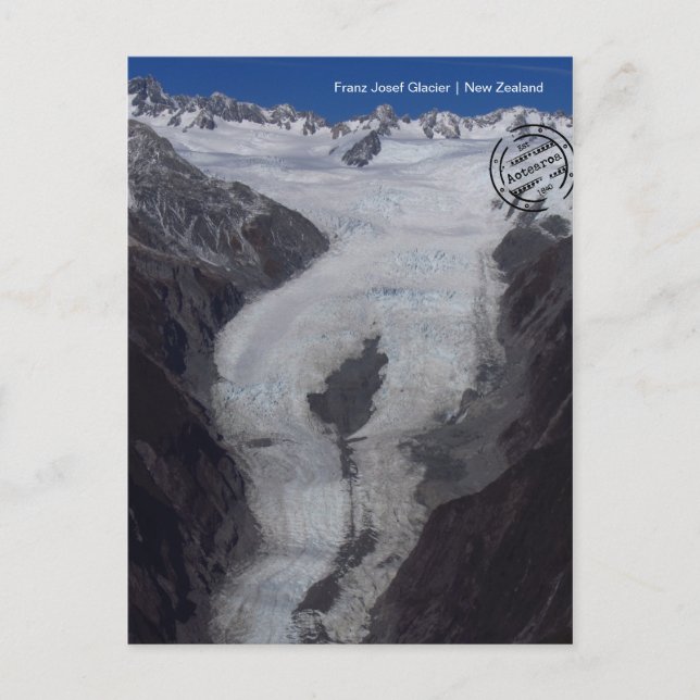 Franz Josef Gletscher (Neuseeland) Postkarte Vykort (Framsida)