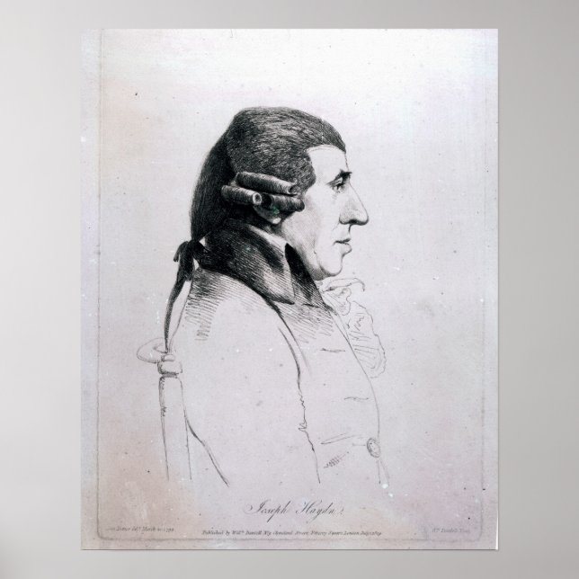 Franz Joseph Haydn, 1809 Poster (Framsidan)