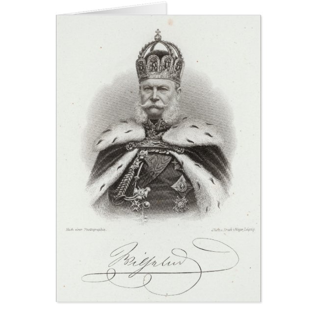 Franz-Joseph mig av Österrike Hälsningskort (Framsidan)