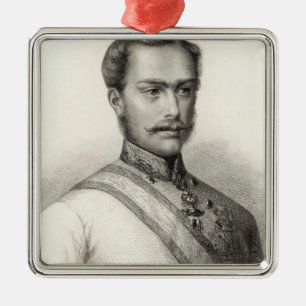 Franz Joseph mig, kejsare av Österrike 2 Julgransprydnad Metall