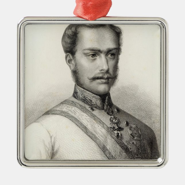 Franz Joseph mig, kejsare av Österrike 2 Julgransprydnad Metall (Framsidan)