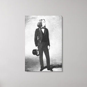 Franz Liszt (1811-86) 1856 (lithoen) (b-/wfotoet) Canvastryck