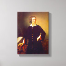 Franz Liszt av Barabas Wrapped Canvas Skriv ut