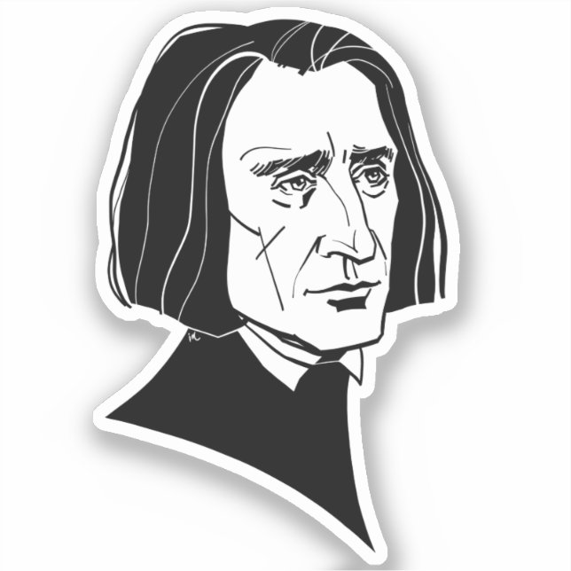 Franz Liszt Klistermärken (Framsida)
