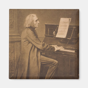 Franz Liszt på pianot Magnet