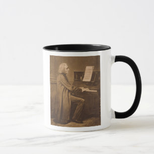 Franz Liszt på pianot Mugg