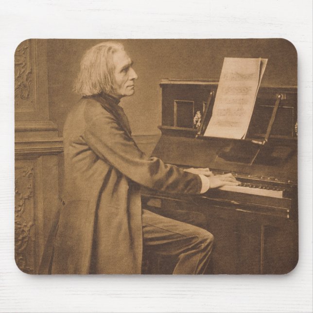 Franz Liszt på pianot Musmatta (Framsidan)
