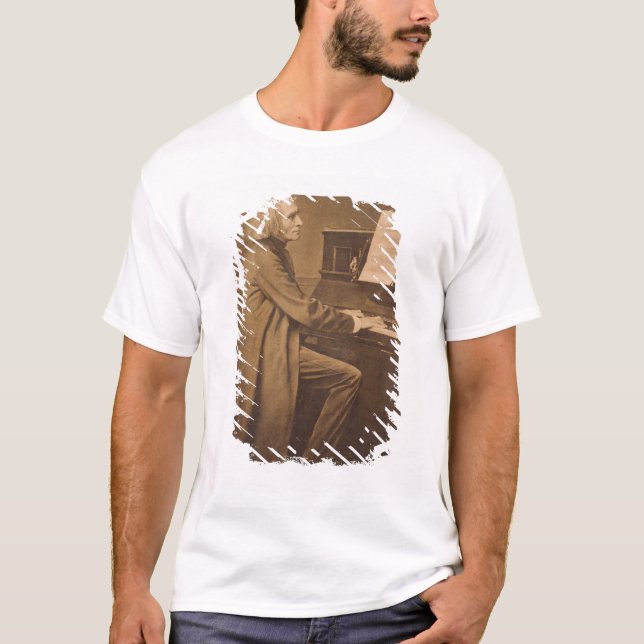 Franz Liszt på pianot T Shirt (Framsida)