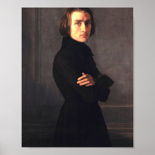 Franz Liszt Porträtt Poster