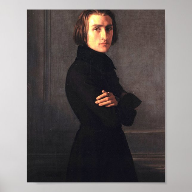 Franz Liszt Porträtt Poster (Framsidan)