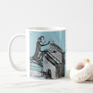 Franz Liszt Sketch - Unik sketch av Maurice Sand Kaffemugg