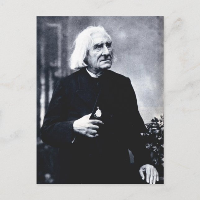 Franz Liszt Vykort (Framsida)