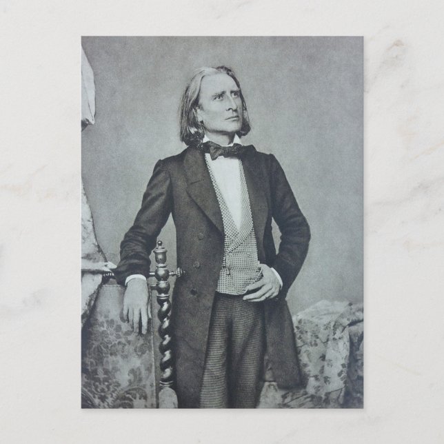 franz liszt vykort (Framsida)
