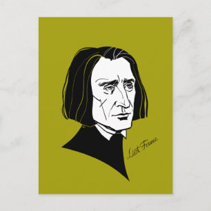 Franz Liszt Vykort