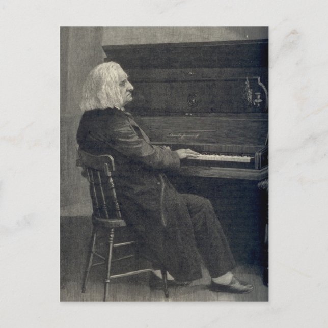 Franz Liszt Vykort (Framsida)