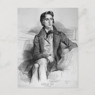 Franz Liszt Vykort