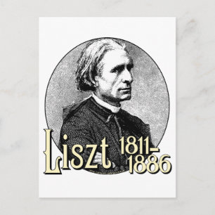 Franz Liszt Vykort