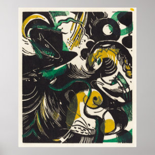 Franz Marc Abstrakt Genesis II Expressionism Art Poster