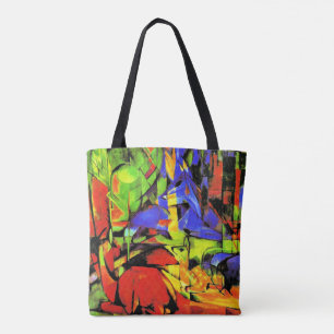 Franz Marc abstrakt-grafik, Fighting Forms Tygkasse