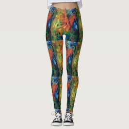 Franz Marc Animals i en Landscape Colorful Women's Leggings