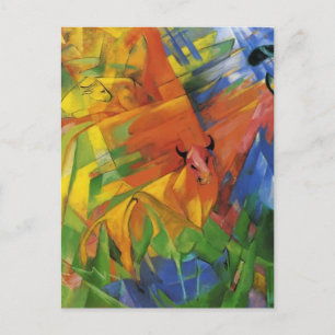 Franz Marc- Animals i ett landskap Vykort